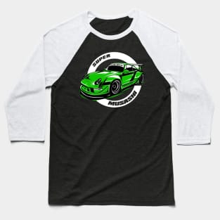 Rauh Welt Begriff Green Baseball T-Shirt